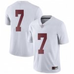 Youth Alabama Crimson Tide #7 Braxton Barker White Limited NCAA College Football Jersey 2403QQVI6